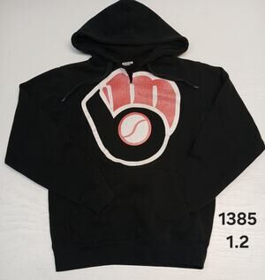 Augusta (Small) Black Printed Pouch Pocket Pullover Hoodie